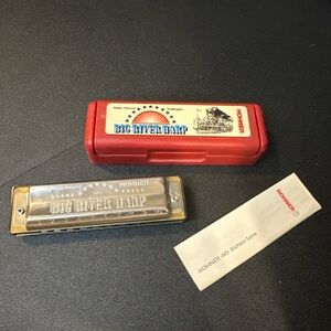 Hohner Big River Harp MS Harmonica w/ Case Made in Germany‎